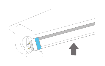 5. krok – nainštalujte LED trubicu
